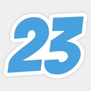 Alexander Albon 23 - Driver Number Sticker